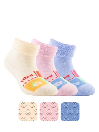 Conte-kids SOF-TIKI Махровые носки с отворотом и антискользящей стопой