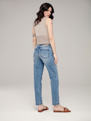 CONTE CON-410 Джинсы mom fit с высокой посадкой