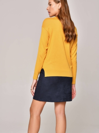 CONTE LDK 100 Свободный джемпер из пряжи с хлопком и модалом