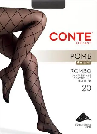 CONTE ROMBO (РОМБ) Колготки с геометрическим рисунком