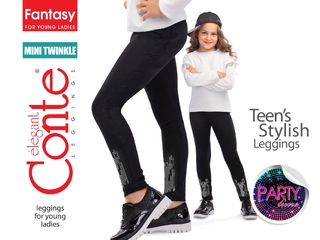 CONTE MINI TWINKLE Ультрамодные джеггинсы с вышивкой из пайеток 