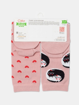 CONTE HAPPY Хлопковые носки с рисунком «Love yourself»