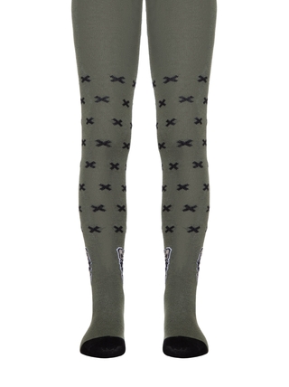 CONTE TIP-TOP Хлопковые колготки с рисунком «Bear»