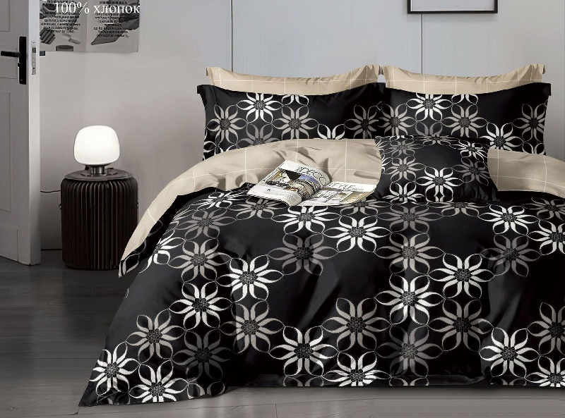 Комплект постельного белья, дуэт, поплин