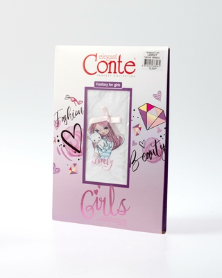 CONTE LOVELY Колготки из микрофибры с рисунком и декором 