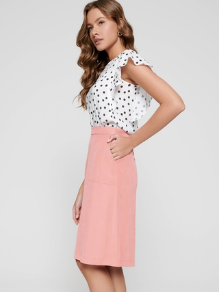 CONTE FROSTY Юбка А-силуэта из вискозы с эффектом "ощущение шелка"