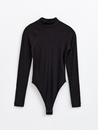 CONTE LBD 2380 Боди с центральным швом из фактурного полотна с вискозой