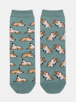 CONTE HAPPY Хлопковые носки с рисунками "corgi"