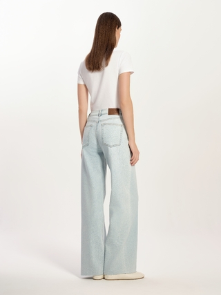 CONTE CON-784 Джинсы wide leg ULTRA-LONG небесно-голубого цвета