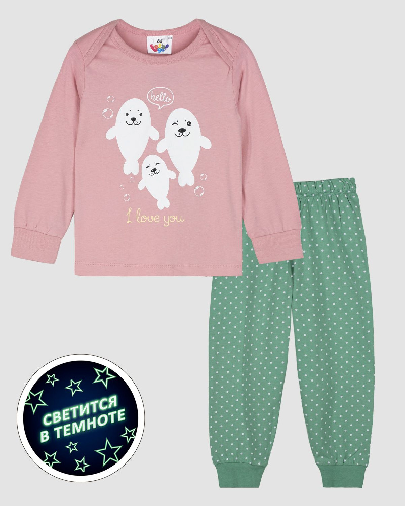 Пижама для девочки (джемпер+брюки) Пижама для девочки (джемпер+брюки)