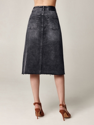 CONTE CON-496 Джинсовая юбка с необработанным краем