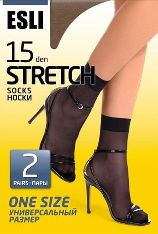 ESLI STRETCH 15 (2 пары) Носки женские