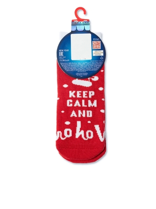 CONTE-KIDS Новогодние носки с махровой стопой «Ho-ho»