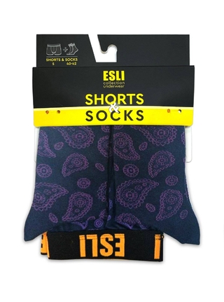 ESLI MS001 трусы мужские+носки мужские