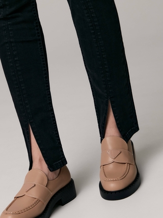 CONTE CON-524 Черные джинсы skinny с разрезами