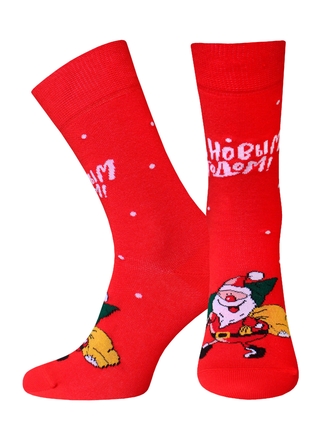 БРЕСТСКИЕ НОСКИ МУЖСКИЕ 2146 NEW YEAR (средней длины, НГ)
