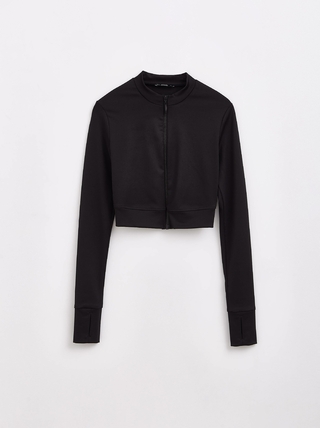 CONTE LD 1719 Укороченный спортивный джемпер на молнии