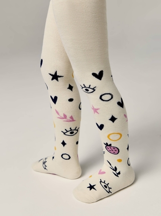 Conte-kids Колготки SOF-TIKI (махровые внутри) с рисунками