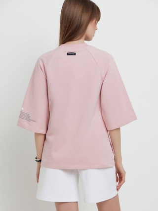 CONTE LD 1702 Oversize-футболка из футера с удлиненной спинкой «New day»