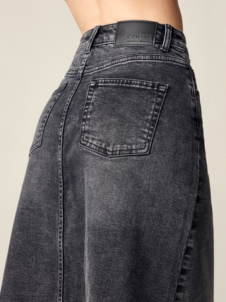 CONTE CON-496 Джинсовая юбка с необработанным краем