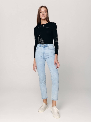 CONTE CON-339 Джинсы straight leg c высокой посадкой