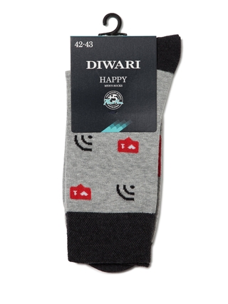 DIWARI HAPPY Хлопковые носки с рисунками "WiFi" DIWARI HAPPY Хлопковые носки с рисунками "WiFi"
