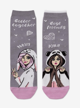 CONTE ELEGANT HAPPY (3 пары в коробке) Хлопковые носки