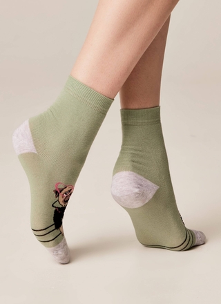 Брестские Носки женские 1133 CLASSIC (с пушистым рисунком)