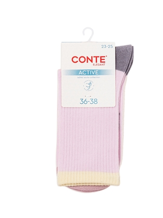 CONTE ACTIVE Удлиненные женские хлопковые носки