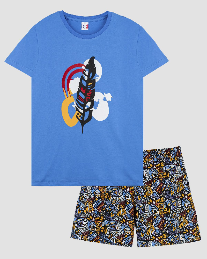 Пижама женская (футболка+шорты)