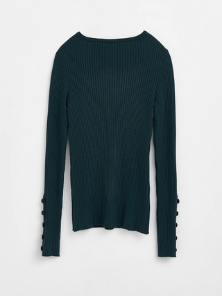 CONTE LDK 147 Джемпер в рубчик с декоративными пуговицами