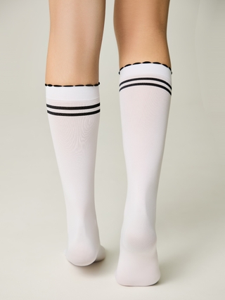 CONTE Гольфы с контрастными полосами из микрофибры LUCKY