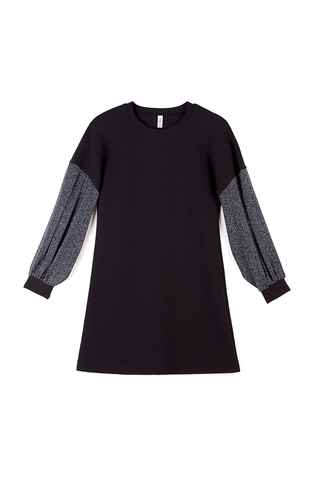 CONTE LPL 851 Платье А-силуэта с объемными рукавами из люрекса