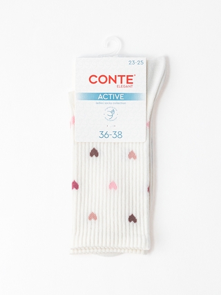 CONTE ACTIVE Удлиненные женские хлопковые носки
