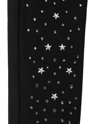 CONTE MINI SILVIA Ультрамодные джеггинсы с россыпью из стразов 