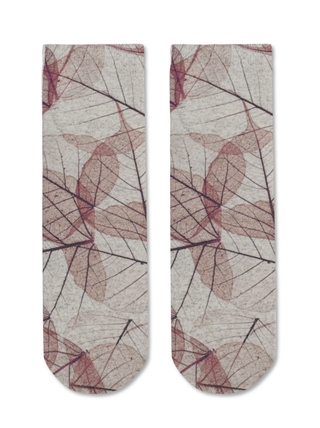 CONTE FANTASY Носки с принтом из смесовой пряжи с хлопком и льном