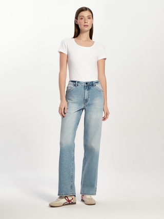 CONTE CON-744 Джинсы wide leg с оригинальными карманами