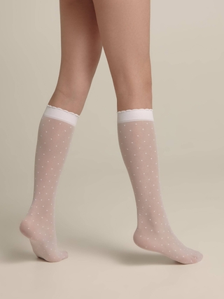 CONTE DOTS Нарядные гольфы с рисунком "точки"