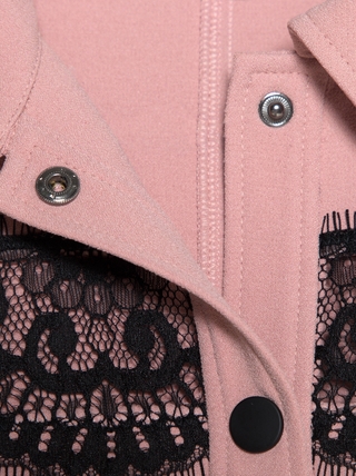 CONTE LPL 1038 Платье-рубашка с фактурным кружевом