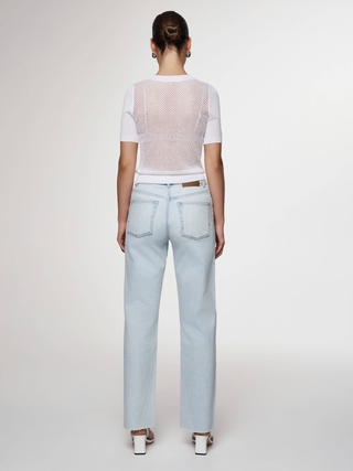 CONTE CON-615 Джинсы прямого кроя с необработанным краем