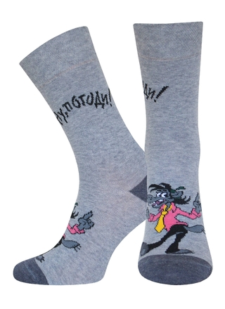 БРЕСТСКИЕ НОСКИ МУЖСКИЕ 2155 СМФ "Ну, погоди!"(средней длины)