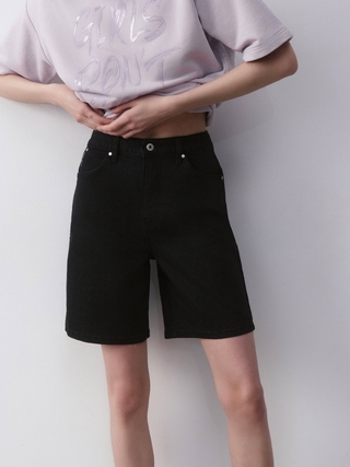 CONTE CON-642 Джинсовые шорты с высокой посадкой