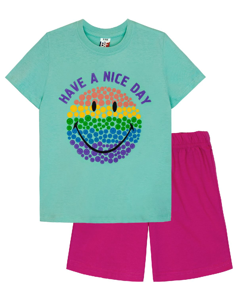 Комплект для девочки (джемпер кор.рукав+шорты) Комплект для девочки (джемпер кор.рукав+шорты)