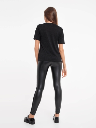 CONTE LD 828 Джемпер с металлическим блеском и сетчатым кружевом