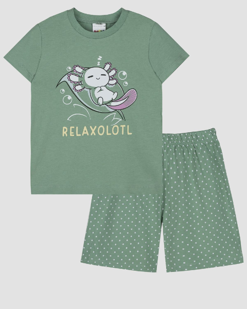 Пижама для девочки (футболка+шорты)