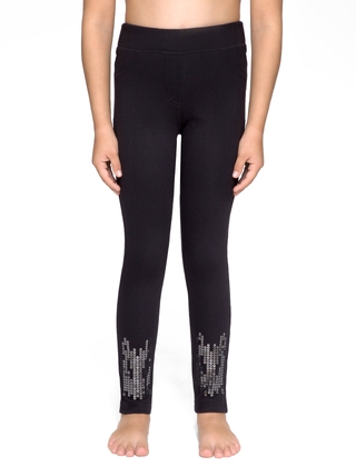 CONTE MINI TWINKLE Ультрамодные джеггинсы с вышивкой из пайеток 