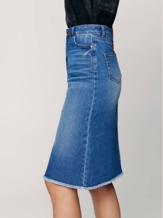 CONTE CON-356 Джинсовая юбка-midi А-силуэта