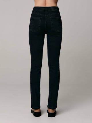 CONTE CON-524 Черные джинсы skinny с разрезами