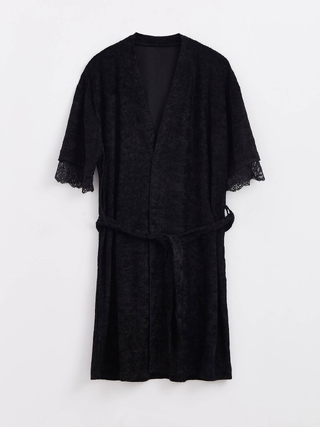 CONTE INSOMNIA LHW 1437 Халат с кружевом для дома