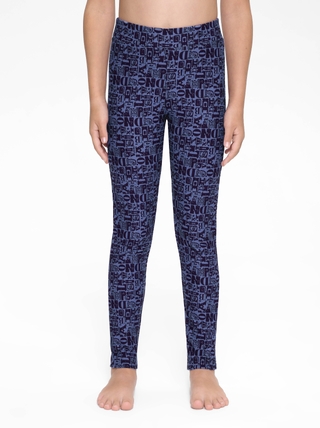 CONTE LEDA Яркие леггинсы с рисунком "буквы" 